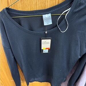 2- Calista Women's Rust Top and Black Top